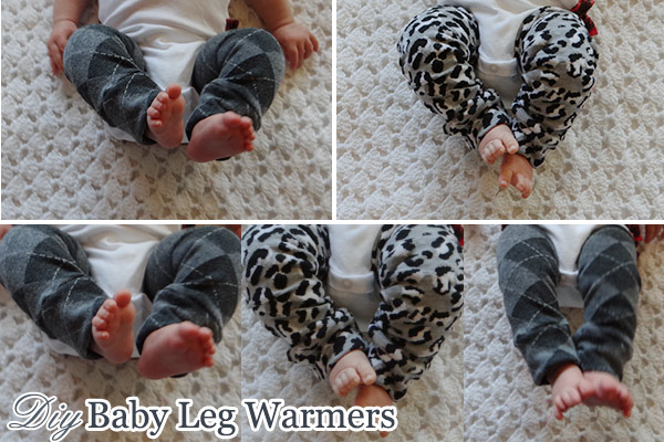 Cute baby legs with DIY baby leg warmers