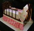 baby shower crib cake