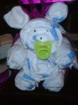 diaper bear with green pacifier