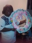pink teddy bear diaper wreath instructions