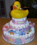 rubber duck diaper cake