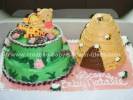 Baby Pooh and Tigger Cake with Beehive
