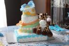 topsy turvy giraffe cake