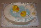 rubber ducks in a bathtub cake