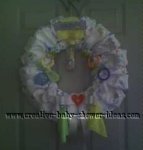 pastel diaper wreath