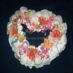 heart shaped diaper wreath