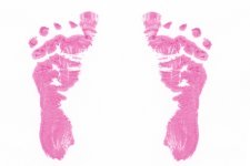 girl footprints