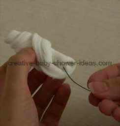 threading sock through sock rose
