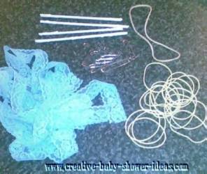 supplies for diaper cake craft