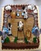 noahs ark cake with fisher price baby animals