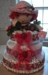 strawberry shortcake diaper cake