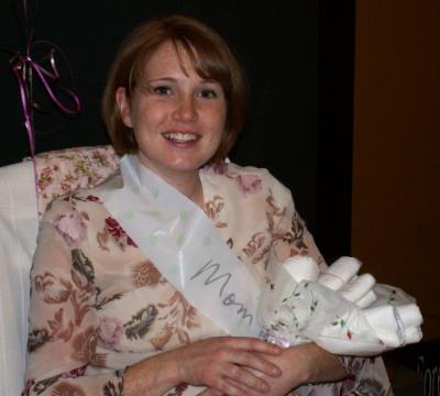 Mom To Be With Diaper Bouquet