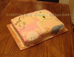 jungle animals quilt blocks cake