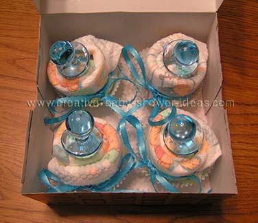 baby diaper cupcakes