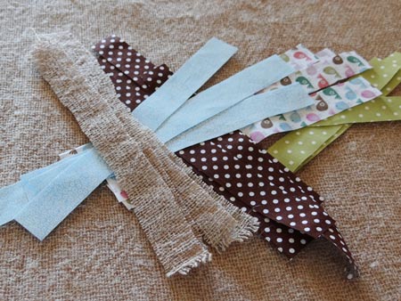 scrap fabric baby shower banners