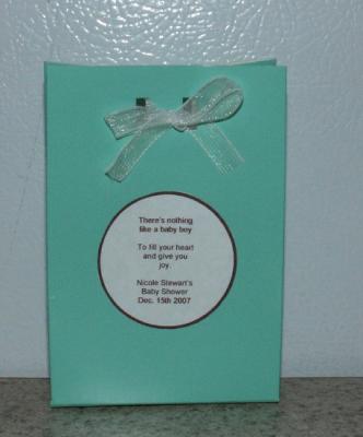tiffany blue baby shower favors