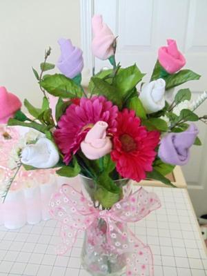 Baby Sock Flower Bouquet