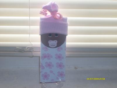 Baby Sock Hat Candy Bar Favor