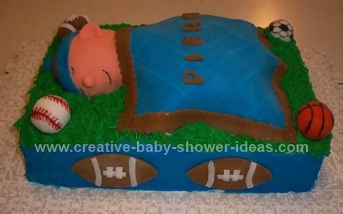 baby shower sports cake