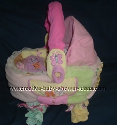 Craft Ideas Gifts on Pink Basket Baby Carriage Craft