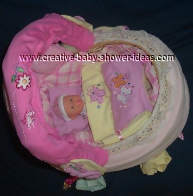 top of baby basket carriage
