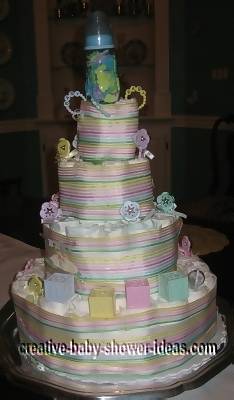 Baby Blocks Diaper Cake blocks diaper baby cake