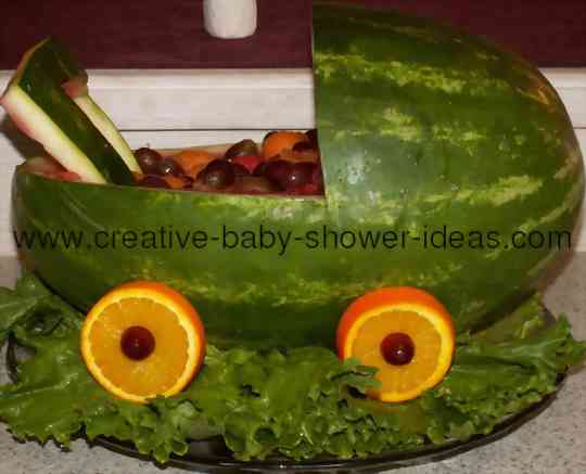 A Watermelon Baby Carriage A Watermelon Baby Carriage