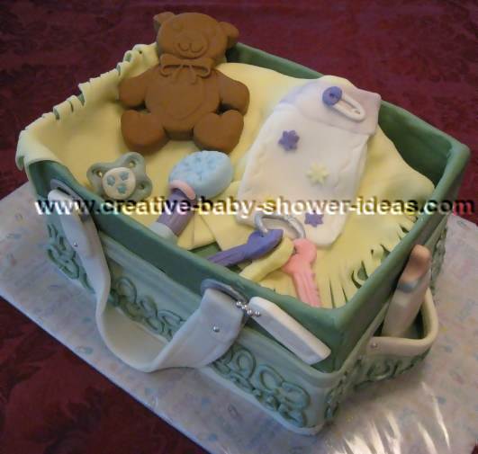 coach purse baby shower cake