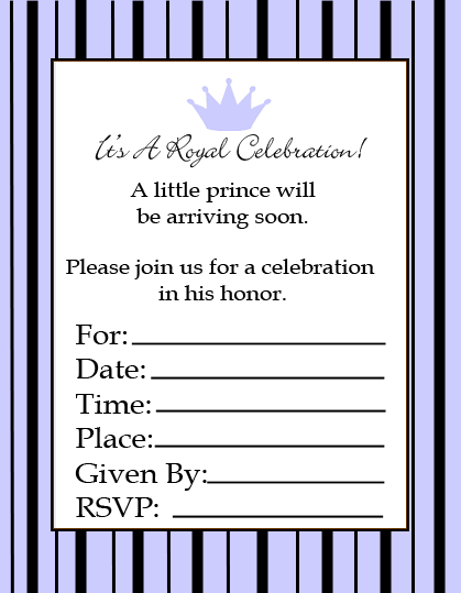 free royal baby shower invitation templates