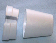 cut top of styrofoam cup