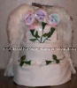 angel diaper cake with 3 singing washcloth lollipops and sock roses