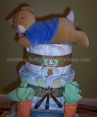 peter rabbit diaper cake
