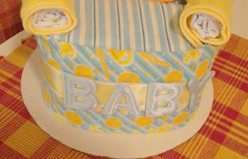 diaper chair cake