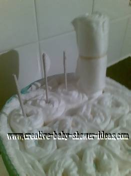 back structure for diaper cake chair craft