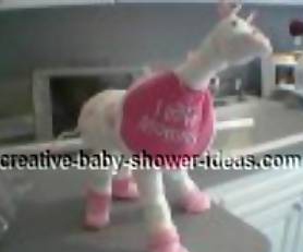 pink diaper giraffe