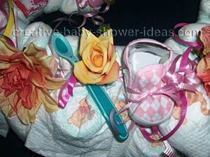 girl diaper wreath