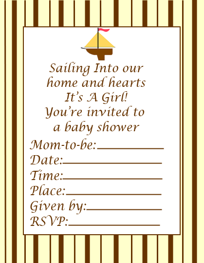 Baby Shower Invitations Free