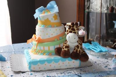 Giraffe Shower Cake