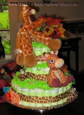 Giraffe Baby Shower Themes on Easy Giraffe Cake Www Creative Baby Shower Ideas Com