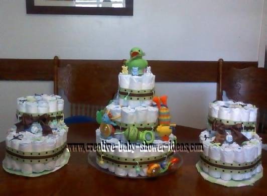 diaper bootie cake