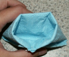 inside of diaper napkin nut cups