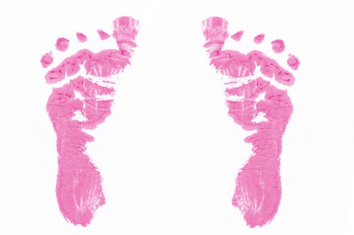 girl footprints