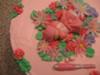 Pink Softball Baby Shower Cake
