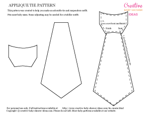pdf template for ties and suspenders