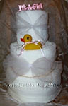 its a girl towel cakes