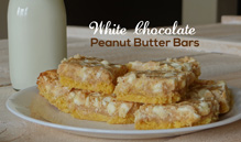 white chocolate chip peanut butter bars