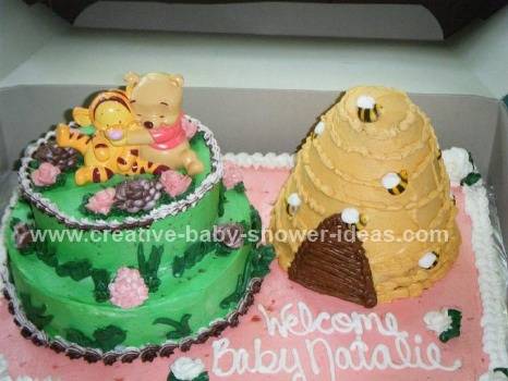 baby pooh and tigger cake