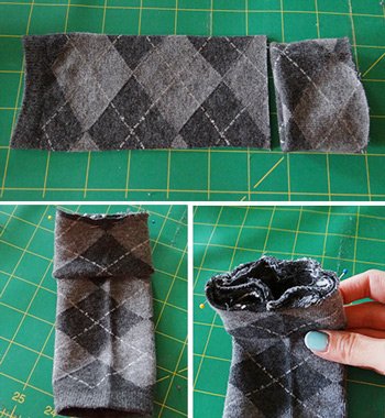 Socks lined up and pinned for sewing