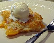 peach cobbler