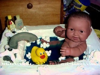 baby doll bathtub cake